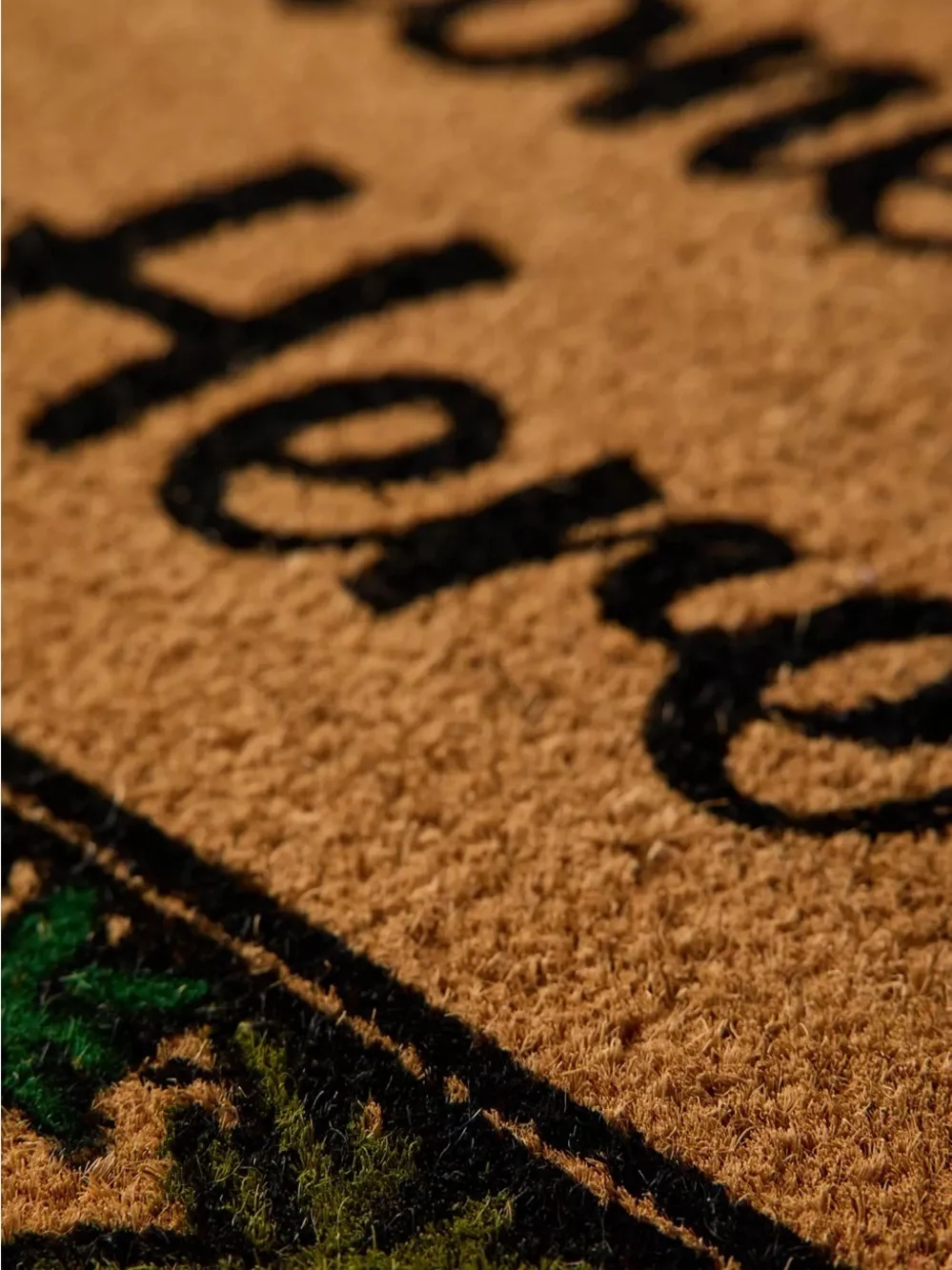 NWT Urban Outfitters Happy Leaf Coir Doormat